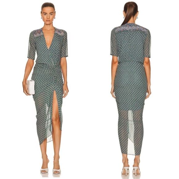 Veronica Beard Women's Mariposa Printed Dress Size 0 New with Tag - Picture 4 of 6